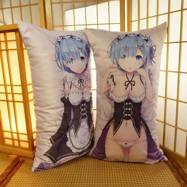 MALTYTOWN Re: zero Rem hug pillow satin pillowcase custom print  pillowcase