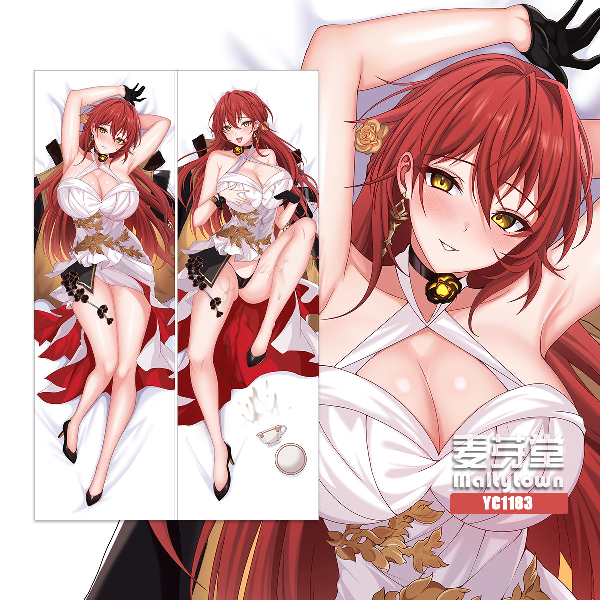 Honkai: Star Rail Himeko Dakimakura Pillow Cover YC1183 YC1184