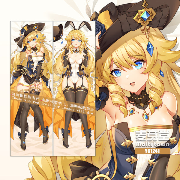 Genshin Impact Navia dakimakura Pillow Cover little girl YC1241 YC1242