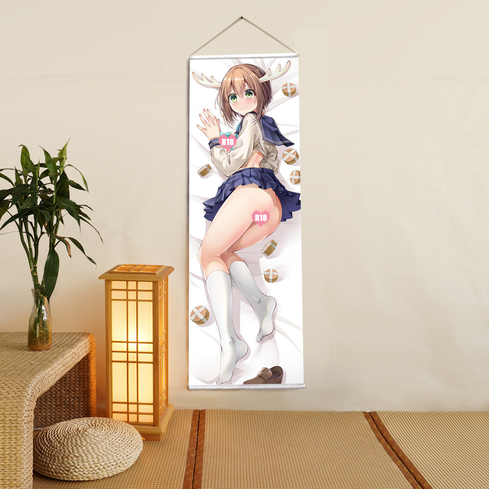 shikanoko nokonoko koshitantan shikanoko noko girlfriend Anime Digital Printing Wall Scroll