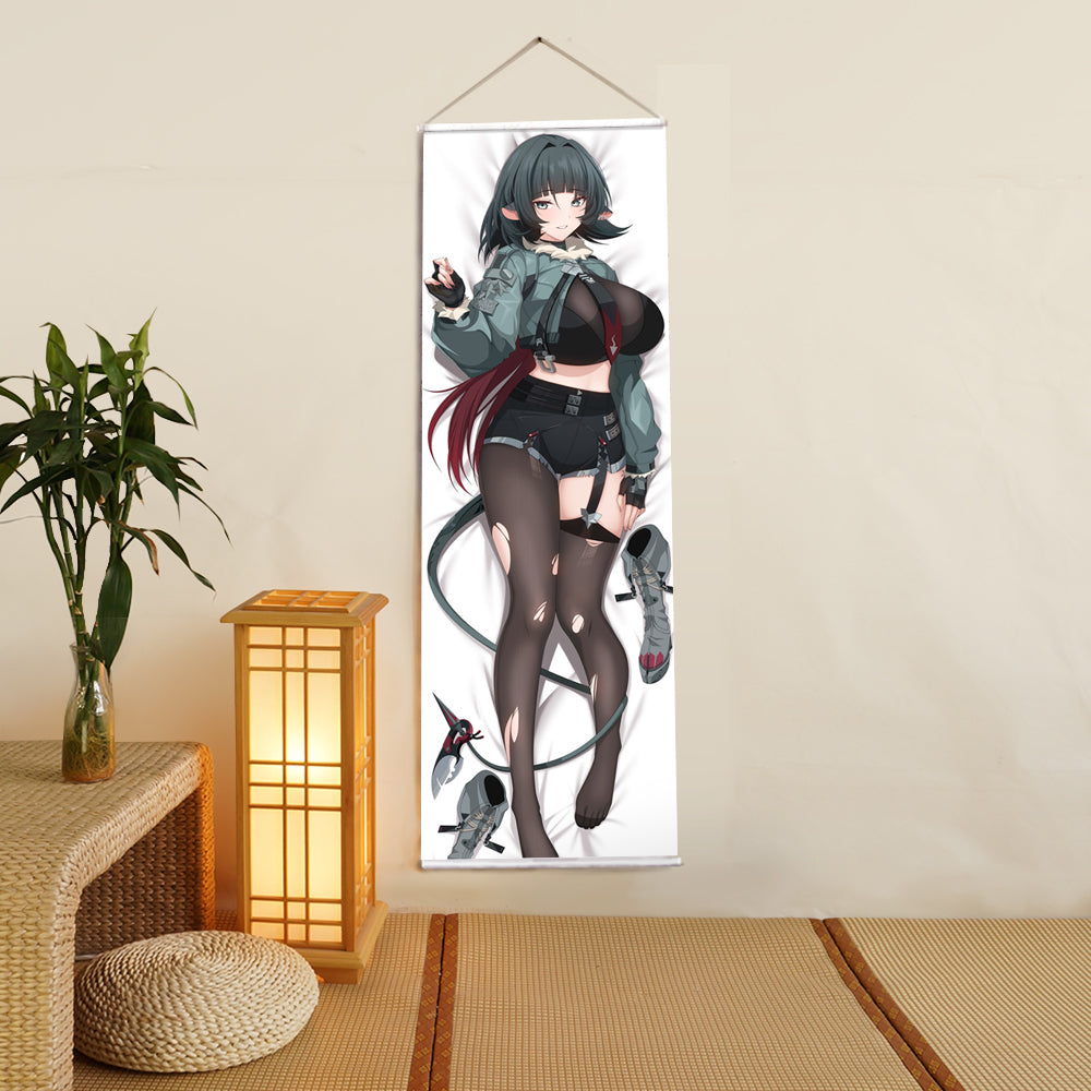 Zenless Zone Zero Jane Doe girlfriend Anime Digital Printing Wall Scroll