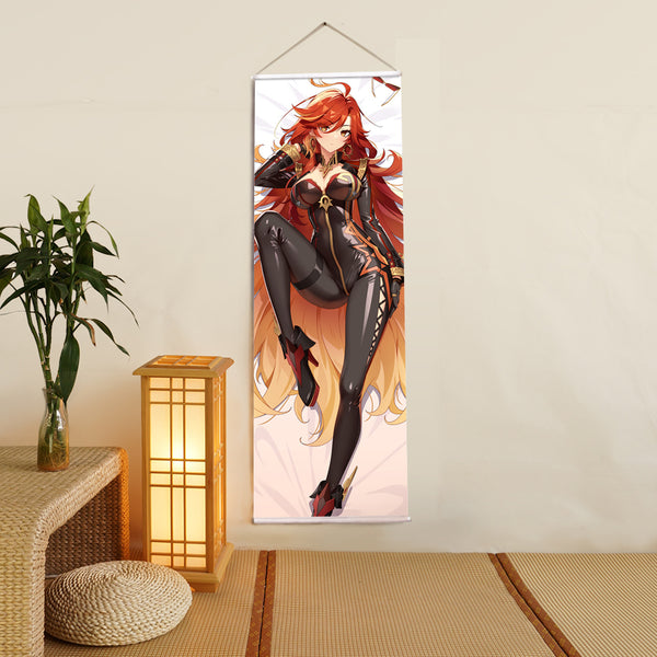 Genshin Impact Mavuika girlfriend Anime Digital Printing Wall Scroll