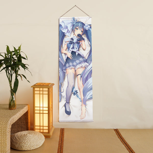 2025 Snow Miku girlfriend Anime Digital Printing Wall Scroll
