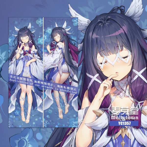 Genshin Impact Columbina dakimakura Pillow Cover little girl YC1357 YC1358