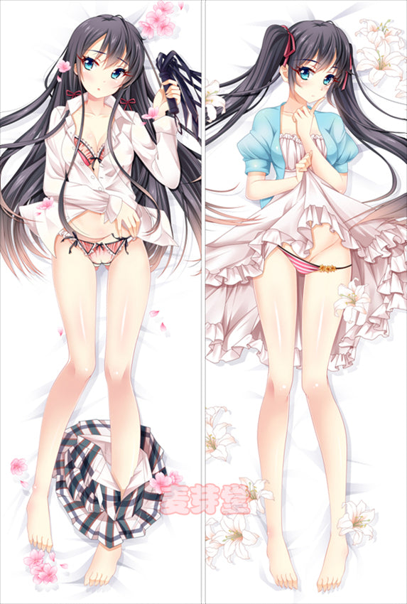 My Youth Romantic Comedy Is Wrong As I Expected Yukinoshita Yukino Dakimakura Pillow Cover Sexy Pose Cute Girl YC0396 YC0397