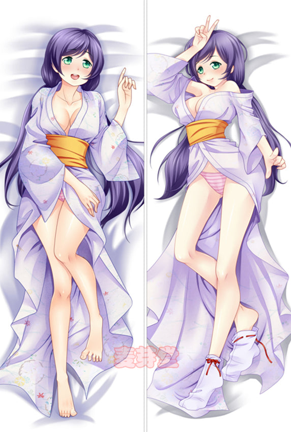 Lovelive Dakimakura Pillow Cover Sexy Naked Girl Tojo Nozomi YC0344 YC0345