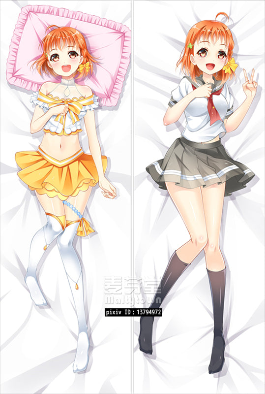 LoveLive! Sunshine Dakimakura Pillow Cover Sexy Girl Chika Takami YC0584 YC0585