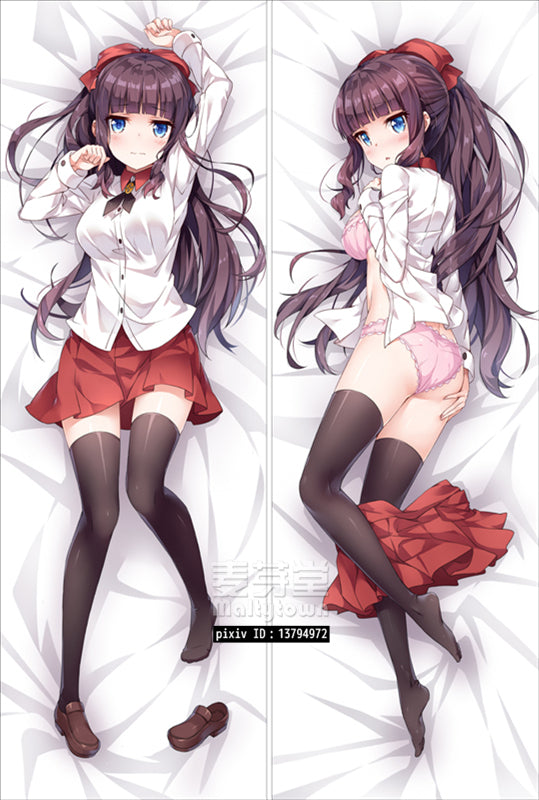 Takimoto Hifumi New Game Dakimakura Pillow Cover Sexy Girl YC0592 YC0593