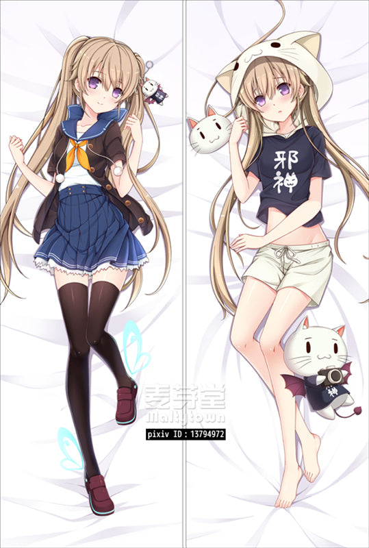 Aokana: Four Rhythm Across the Blue Dakimakura Pillow Cover Sexy pose Mashiro Arisaka YC0545 YC0546