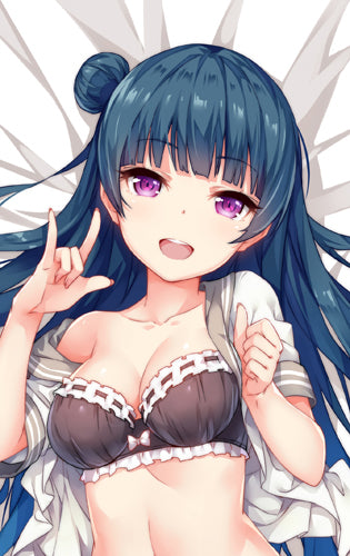 Tsushima Yoshiko LoveLive Sunshine Dakimakura Pillow Cover sexy pose YC0598 YC0599