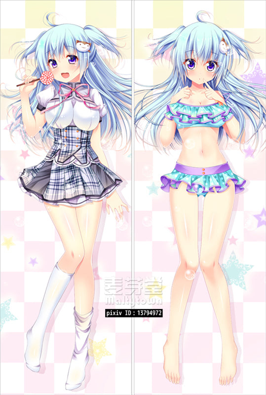 Shirogane x Spirits Nakano Mei Dakimakura Pillow Cover sexy pose YC0501 YC0502