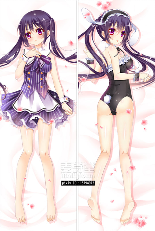 Tedeza Rize Is the Order a Rabbit Dakimakura Pillow Cover sexy pose YC0492 YC0493