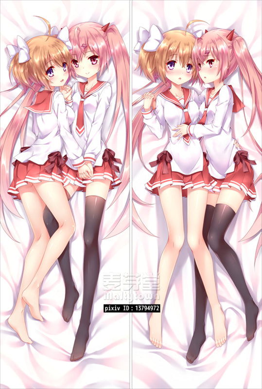 Yuri Dakimakura Pillow Cover sexy pose barefeet Aria the Scarlet Ammo YC0482 YC0483