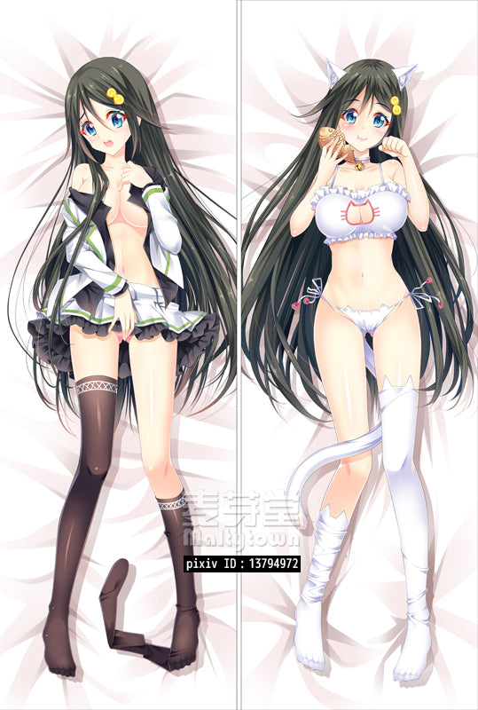 Reina Myriad Colors Phantom World Dakimakura Anime Body Pillow Case 62019  Female School uniform –