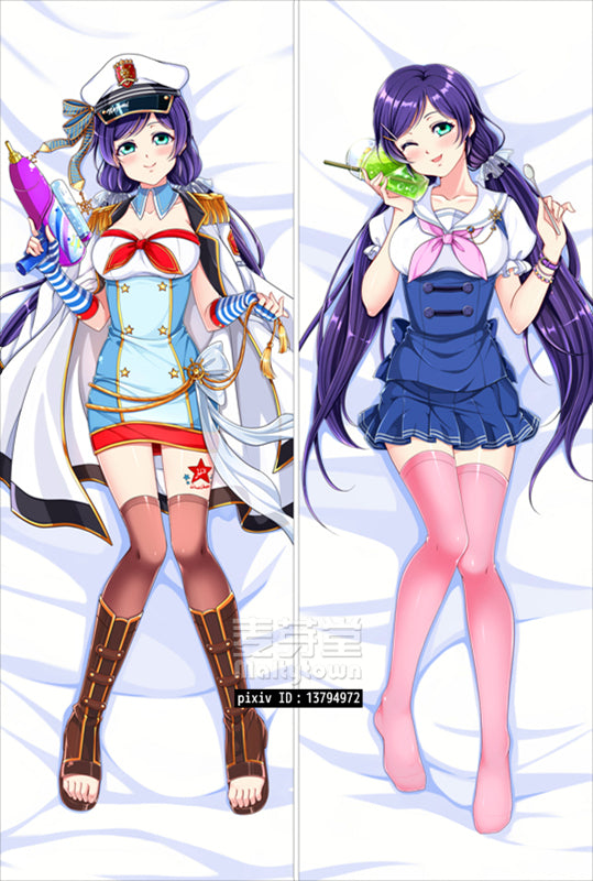 Love Live Nozomi's birthday Dakimakura Pillow Cover sexy pose YC0476 YC0477