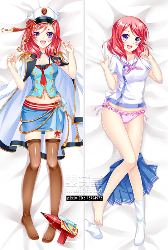 Love Live Dakimakura Pillow Cover sexy pose Maki-chan Kawaii Ka Ki Ku Ke Ko YC0472 YC0473