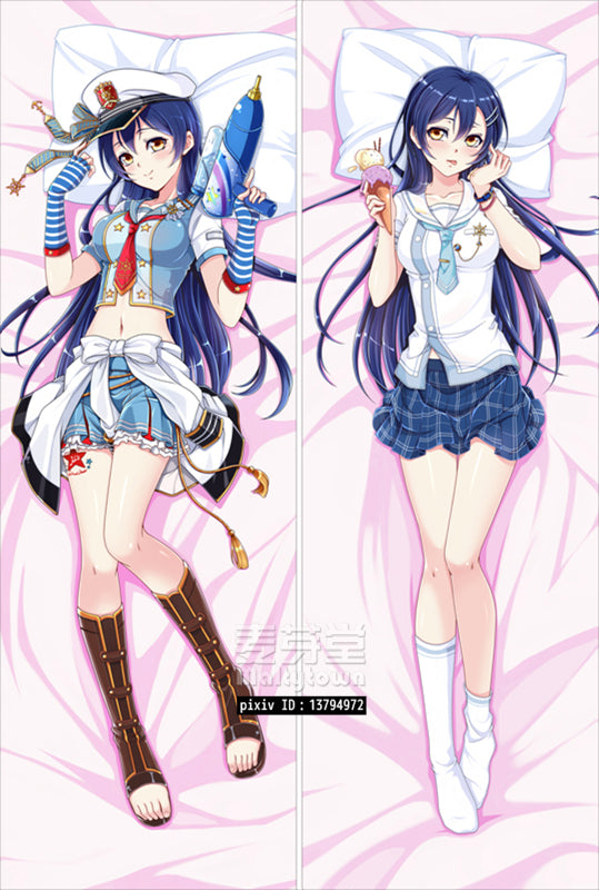 Love Live Sonoda Umi Dakimakura Pillow Cover sexy pose YC0466 YC0467