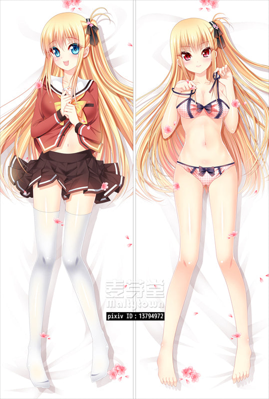 Charlotte Dakimakura Pillow Cover sexy pose Nishimori Yusa YC0442 YC0443