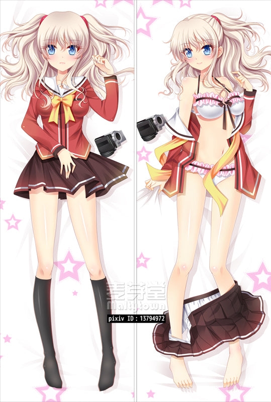 Charlotte Dakimakura Pillow Cover sexy pose Nao Tomori YC0440 YC0441