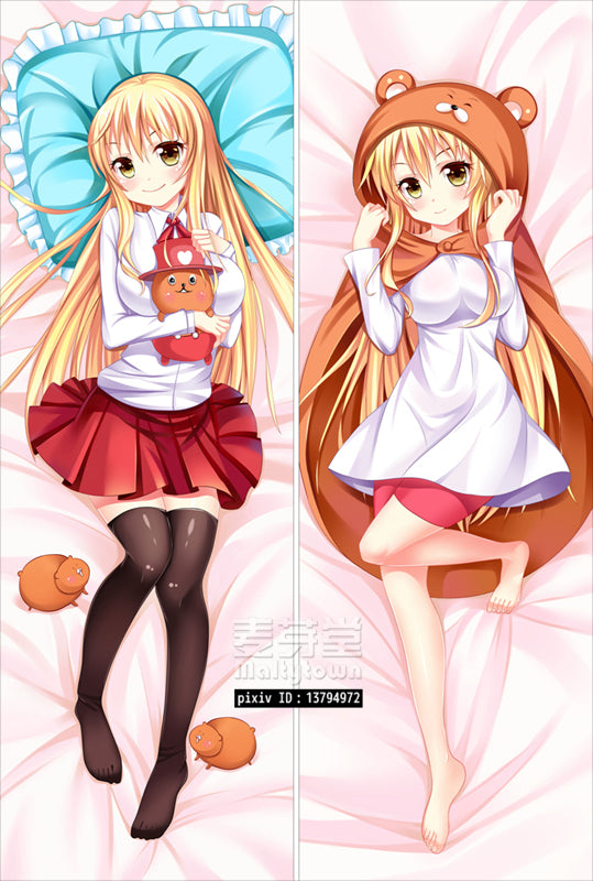 Himouto Umaru-chan Dakimakura Pillow Cover sexy pose  black stockings YC0438 YC0439