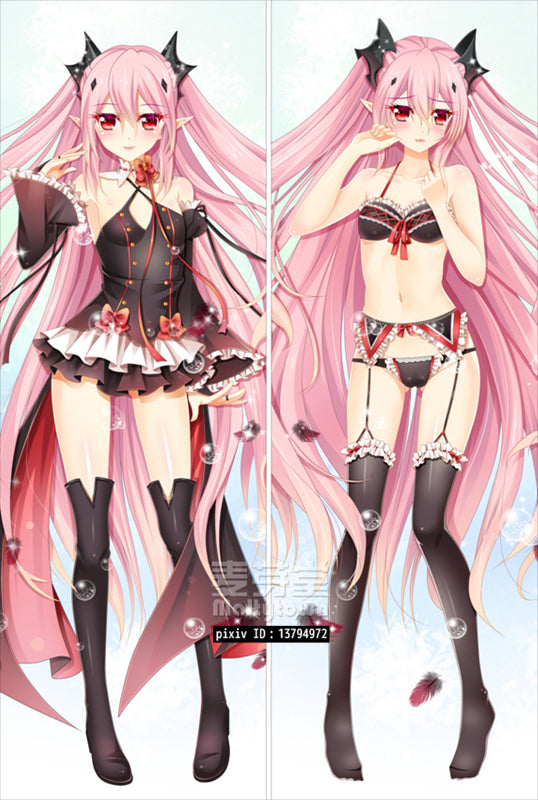 Krul Tepes Seraph of the End Dakimakura Pillow Cover YC0410 YC0411