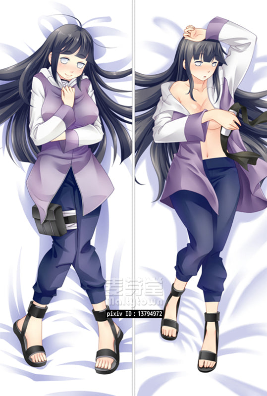 NARUTO Hyuuga Hinata Dakimakura Body Pillow Cover Naked Girl YC0329 YC0330