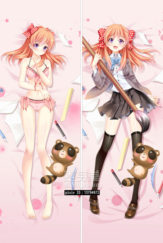 Monthly Girls' Nozaki-kun Chiyo Sakura Dakimakura Body Pillow Cover Naked Girl YC0300 YC0301