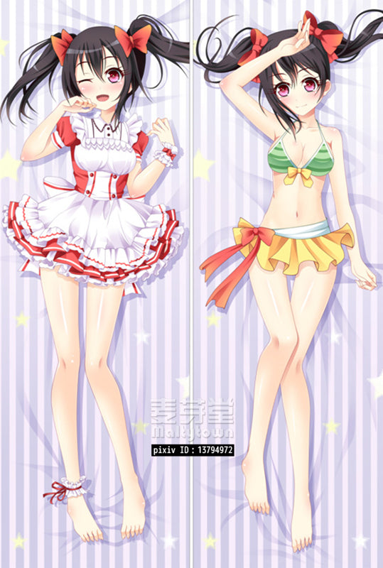 Love Live TOJO NOZOMI Dakimakura Body Pillow Cover Cute Girl YC0256 YC0257