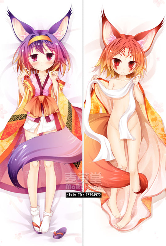 NO GAME NO LIFE Hatsuse Izuna Dakimakura Body Pillow Cover Cute Girl YC0245 YC0246