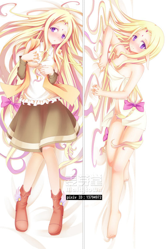 NO GAME NO LIFE  Fīru Niruvaren Dakimakura Body Pillow Cover Cute Girl YC0236 YC0237