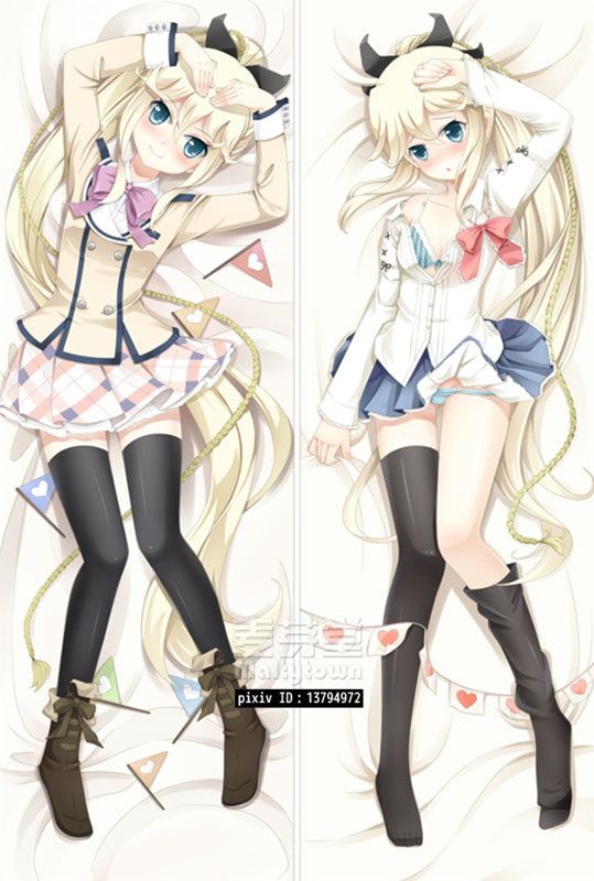 If Her Flag Breaks Dakimakura Body Pillow Cover Cute Girl YC0215 YC0216