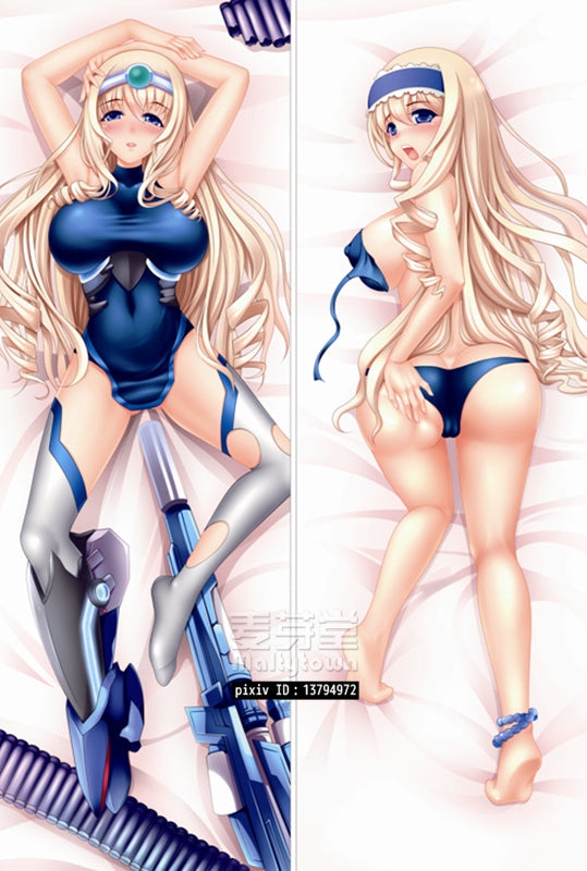 Cecilia Alcott sexy pose naked girl Infinite Stratos Dakimakura Body Pillow Cover Cute YC0166 YC0167