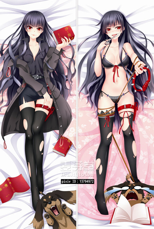 Dog & Scissors Dakimakura Body Pillow Cover Natsuno Kirihime YC0147 YC0148