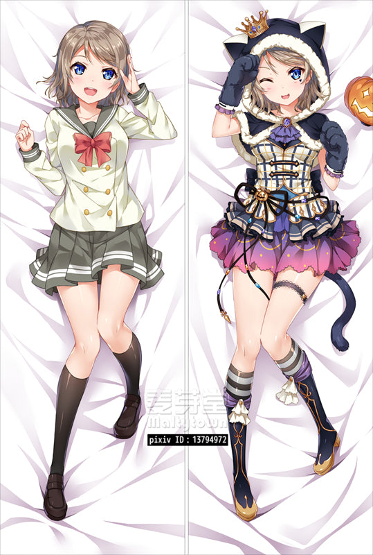 LoveLive Sunshine Dakimakura Body Pillow Cover You Watanabe School Idol Festival YC0612 YC0613