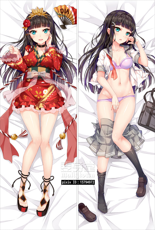 LoveLive! Sunshine Dakimakura Body Pillow Cover Kurosawa Dia YC0604 YC0605