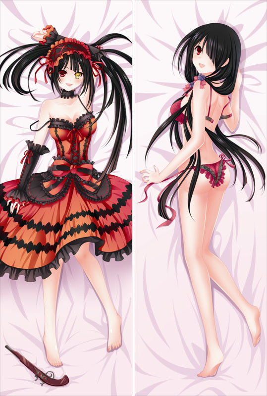 Tokisaki Kurumi DATE A LIVE Dakimakura Pillow Cover sexy pose YC092 YC093