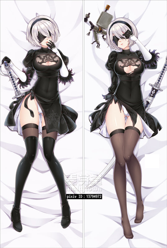 NieR Automata Dakimakura Pillow Cover YoRHa No.2 Type B large breasts YC0647 YC648