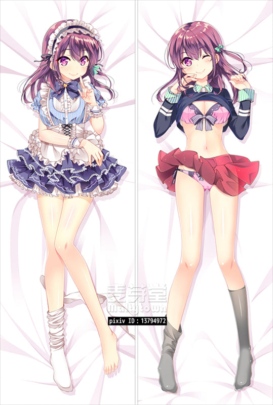 Gi(a)rlish Number Chitose Karasuma Dakimakura Pillow Cover large breasts YC0618 YC0619