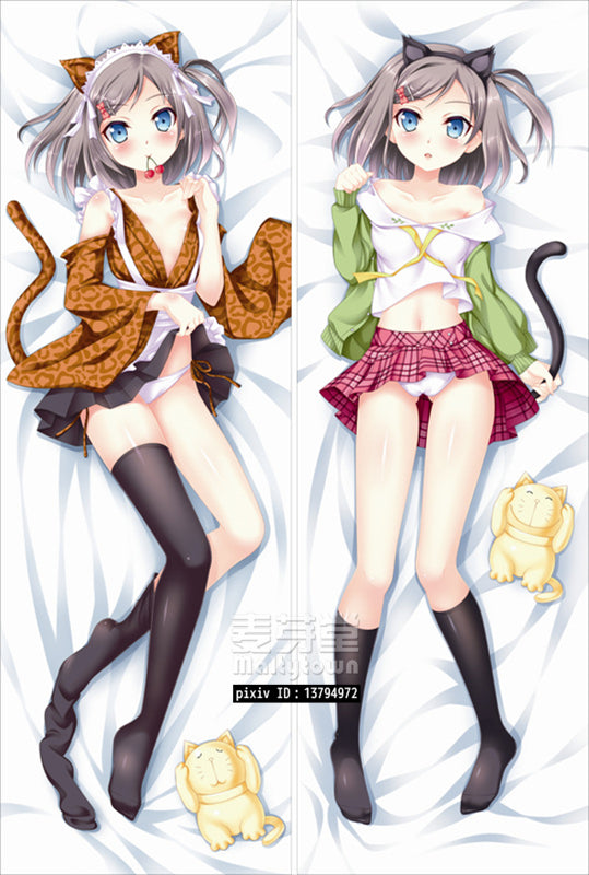 The Hentai Prince and the Stony Cat Dakimakura Pillow Cover Tsutsukakushi Tsukiko YC084 YC085