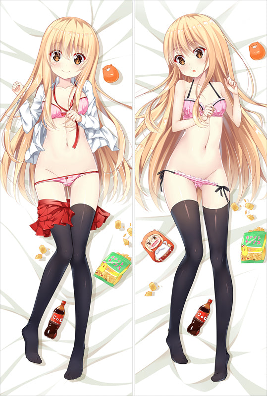 Himouto Umaru-chan R Doma Umaru Dakimakura Pillow Cover Black stockings YC0696 YC0697