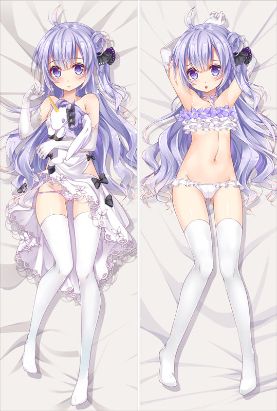 Azur Lane unicorn Dakimakura Pillow Cover Small breasts YC0704 YC0705