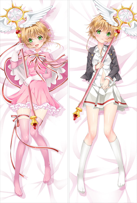 Clear Card Arc  KINOMOTO SAKURA magical girl Dakimakura Pillow Cover YC0730 YC0731