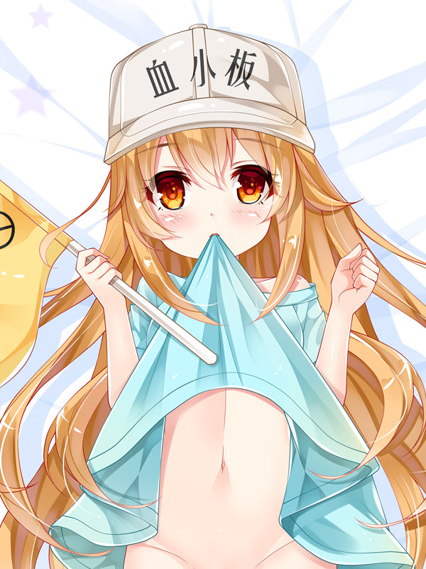 Cells At Work Dakimakura Pillow Cover Platelet-chan Micromastia YC0790 YC0791