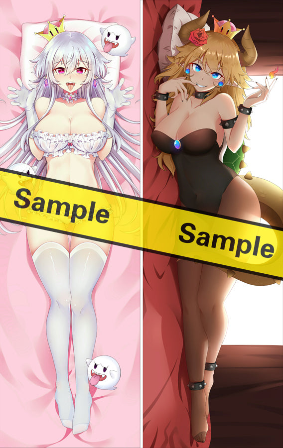 Boosette Princess Bowser Dakimakura Pillow Cover King Boo large breasts YC0803 YC0804