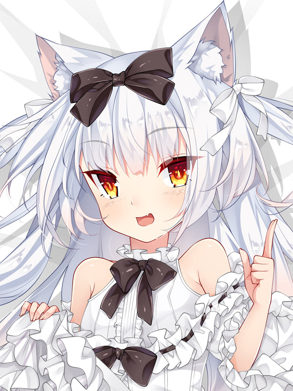 Dakimakura Pillow Cover yukikaze Azur Lane cat ears YC0834 YC0835