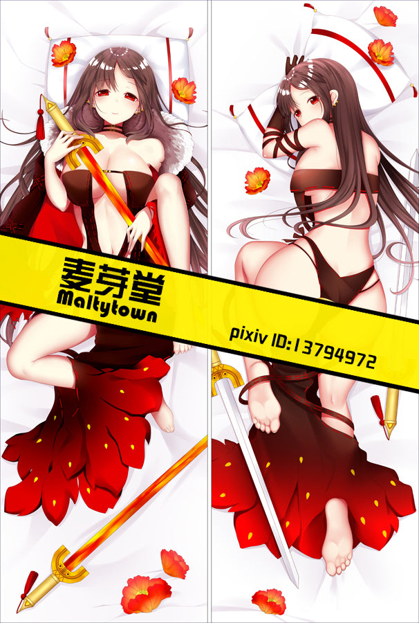 FateGrandOrder Yu Mei Ren Dakimakura Pillow Cover sexy pose YC0846 YC0847