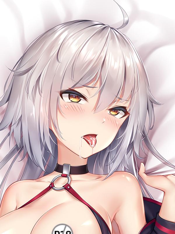 Fate/GrandOrder Dakimakura Pillow Cover large breasts Jeanne Alter Swimsuit YC0905 YC0906