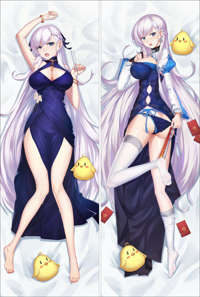 Azur Lane Dakimakura Pillow Cover Large breasts Belfast YC0925 YC0926