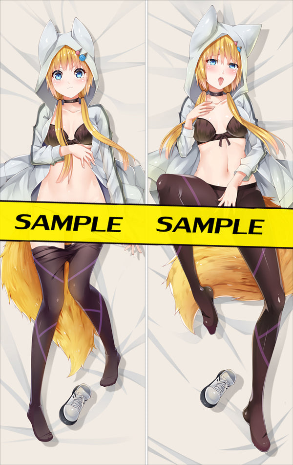 Monster Incidents Dakimakura Pillow cover navy blue Kon (Kemono Jihen) fox ears YC0951 YC0952