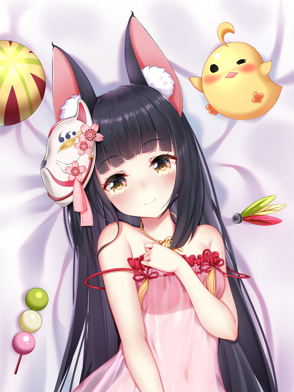 Cat ears Dakimakura Pillow cover Gawr Gura Cute Azur Lane BM011 BM012